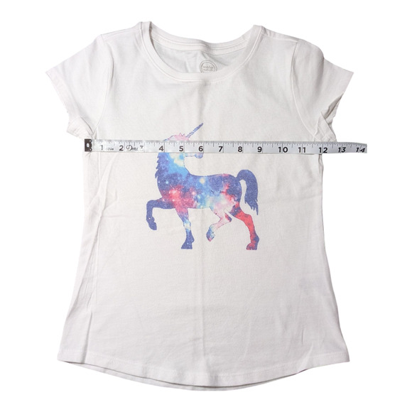 Set Of 3 Girls Shirts-Unicorns and Shark -Sz 6x Colorful Graphics Well Cared For - Picture 3 of 12